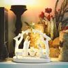 Christmas Nativity Figurines Jesus Birth Resin Figures Small Figurines Nativity Christmas Table Decorations For Indoor Desk