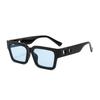 RUISIMO Small Sunglasses Women Rectangle Thick Frame Square Sun Glasses Men's Black Blue Ladies Sun Shades UV400 Unisex Eyewears