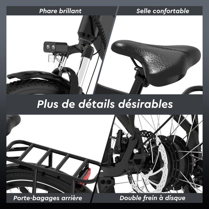 RCB G5 Bicicletta Elettrica 27,5" 480W, 36V 13Ah, Fino a 80 km, 38Nm, Sensore di Coppia, 7 Velocità, Nero