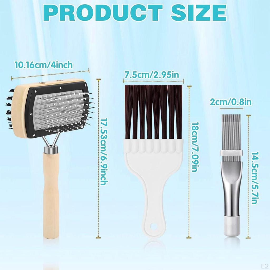 Air Conditioner Condenser Fin Cleaning Brushes Cleaner Kit Nonslip Professional Supplies Coil Brush