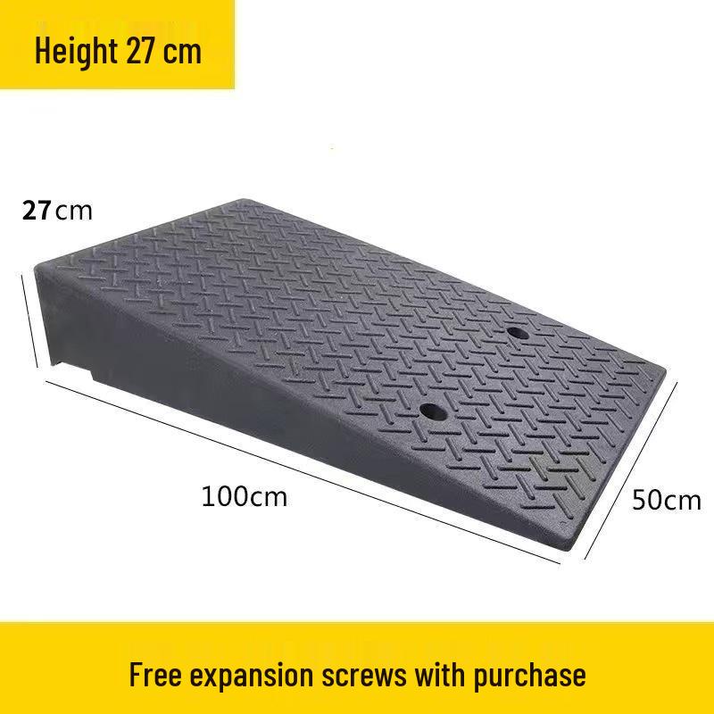 Rubber and Plastic Sloped Threshold Ramp Pad