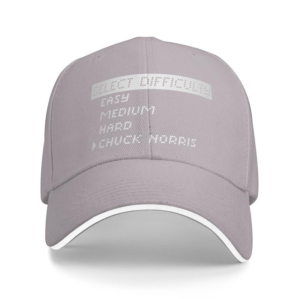 Select Difficulty Chuck Norris Baseball Cap Hip Hop Sandwich Caps for Men Women Adjustable Headwear Fishing