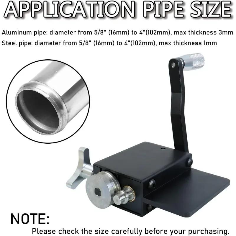 Intake and Intercooler Piping Crimping Tool Manual Bead Roller Tubing Beader Fit 5/8 or Larger ID Tubes Aluminum Car Tool