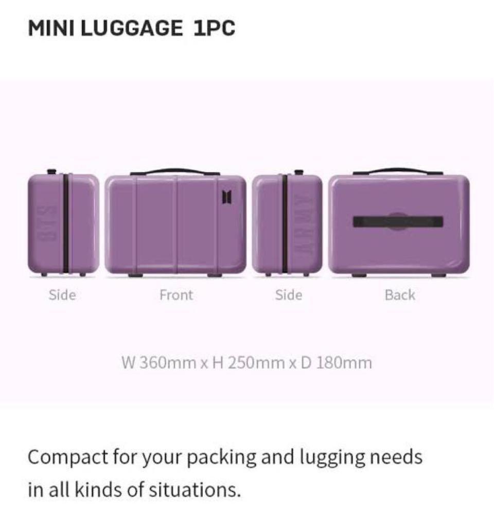 [USED] BTS merch box 5 suitcase suitcase