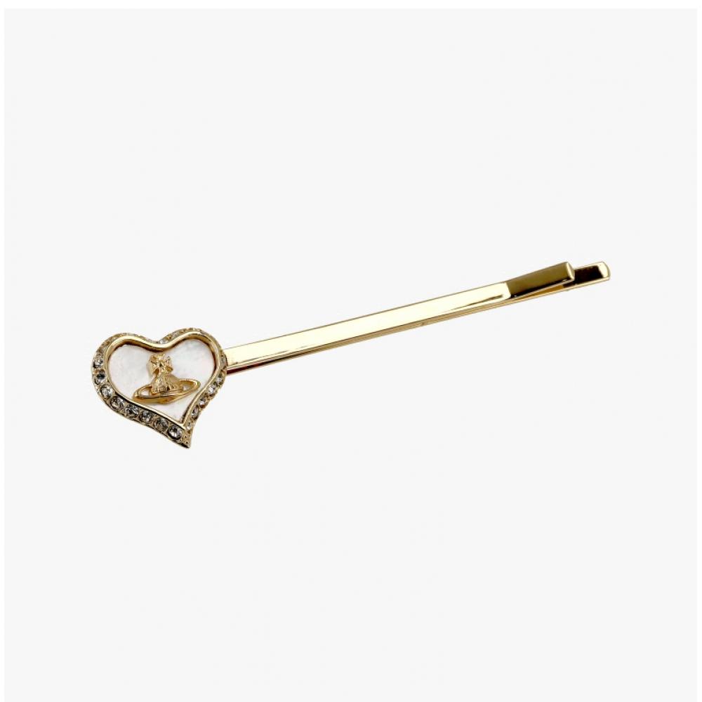 Vivienne Westwood Petra Heart Barbie Pin Hair Clip 67030018 02r782