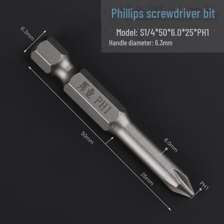 Bangye S2 Steel Pneumatic Phillips Screwdriver Head for Electric Drill