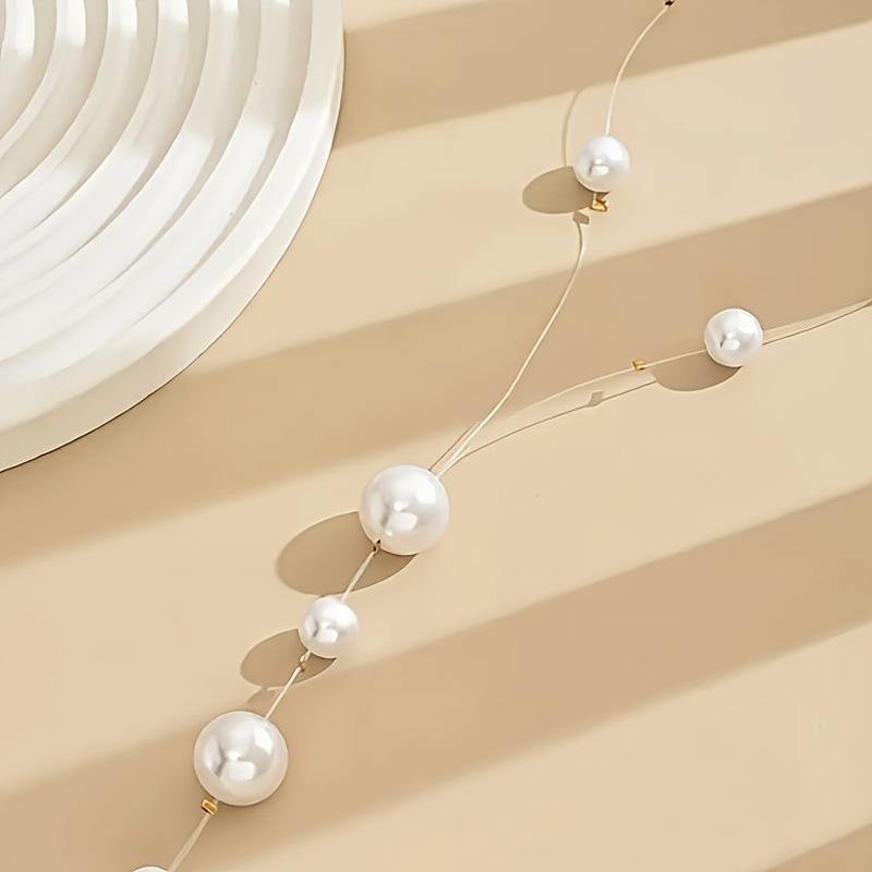 Vielseitige Retro Imitationsperlen Lange Halskette - Europäisches, Amerikanisches, Japanisches & Koreanisches Inspiriertes Design
