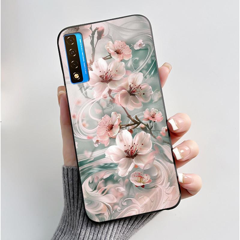 Casing For TCL 20 5G 20L+ 20S 20L Case Aesthetic Cute Cat Astronaut Black Soft Silicone Back Cover For TCL 20 Pro 5G Phone Case