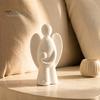 Durable Eco Friendly Craft Gifts 3D Printed Angel Figurine, Abstract with Kid Statue, Minimalist Sculpture, Compact Artistic Tabletop Ornaments Modern