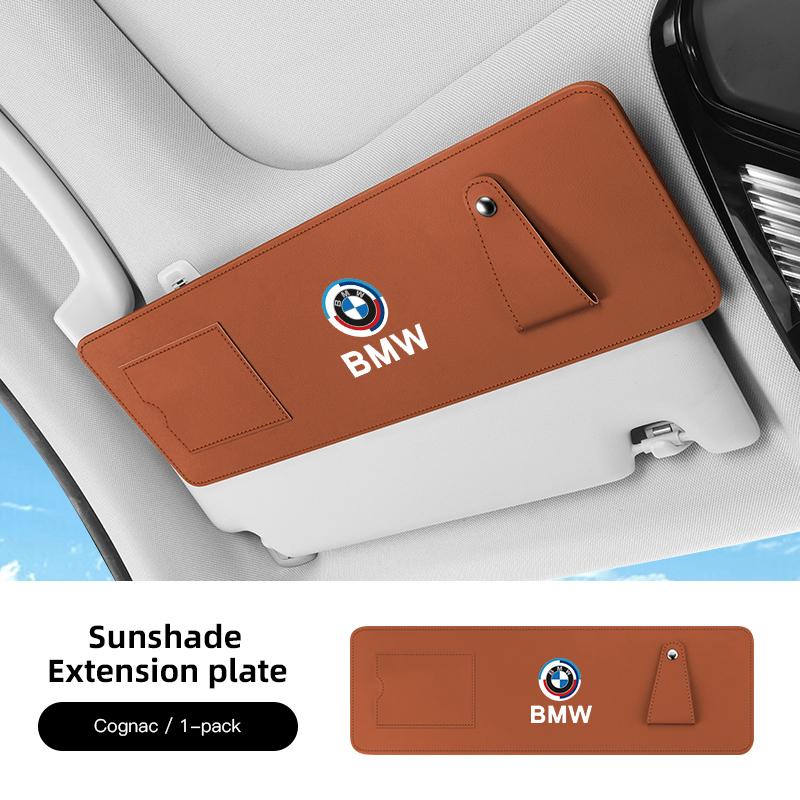 CXVA5 Car Decal Car Sun Visor Extension Panel For BMW F30 E90 F20 E46 E60 E70 E39 Anti-glare UV Sun Shield Card Holder Glasses Holder