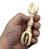 HU Trading Wooden Buddhist Altar Five-pronged Vajra 12cm, Buddhist Ritual Implement, Vajra, Esoteric Buddhist Ritual Implement, b2789