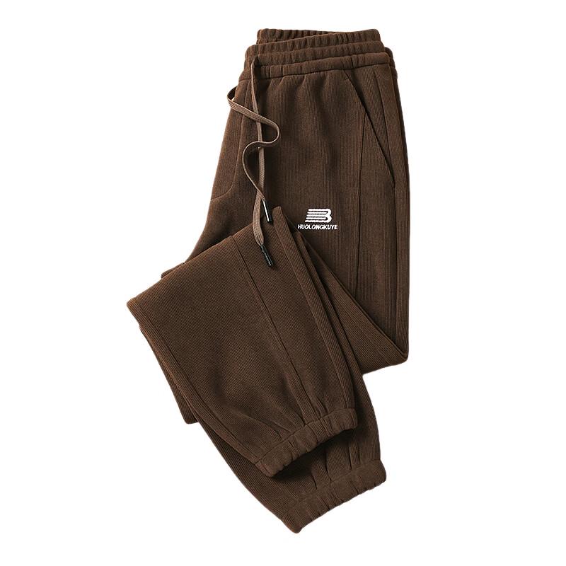 ROMON Men's Loose-Fit Thick Casual Jogger Sweatpants