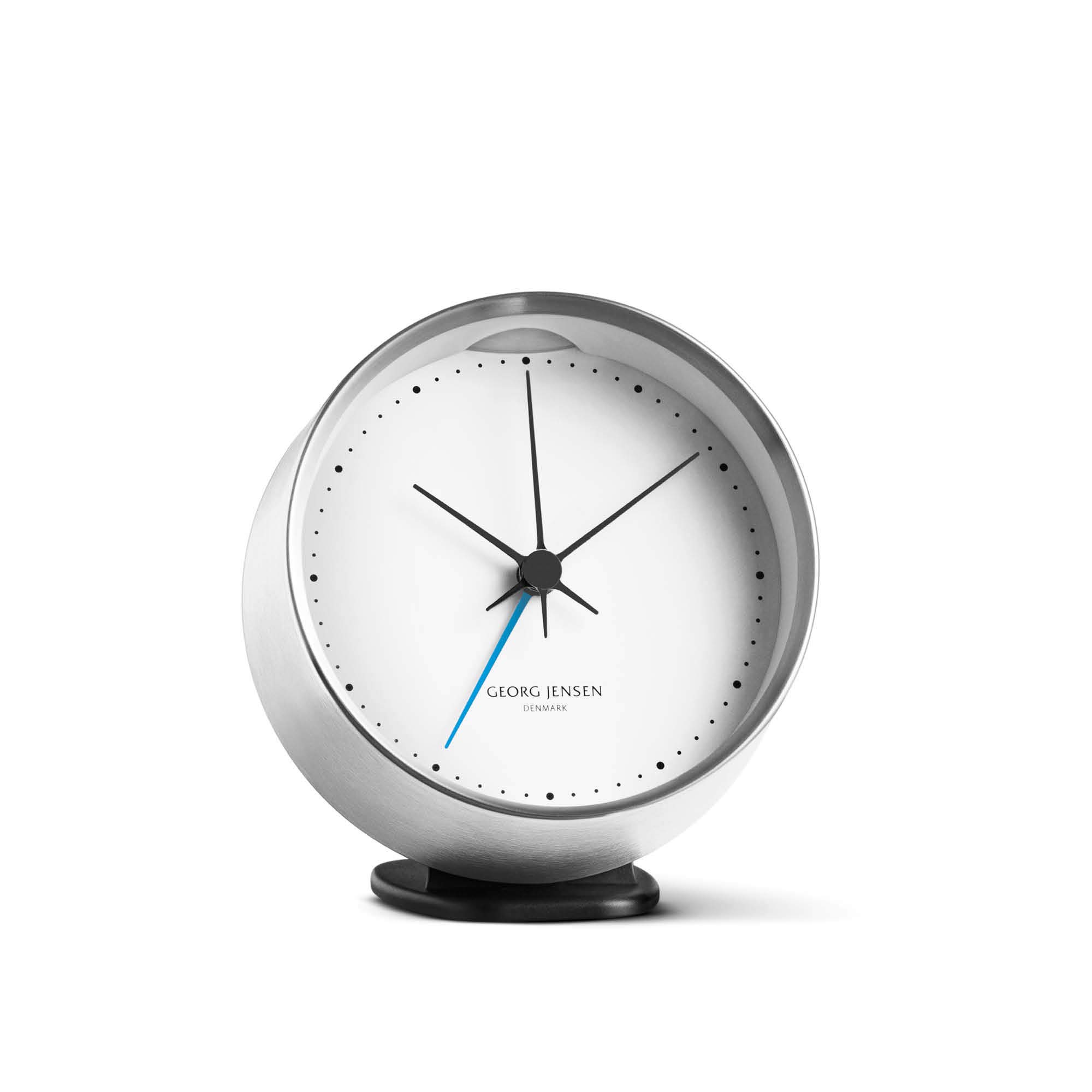 

Georg Jensen Henning Koppel Non Ticking Desk Clock with Alarm, 3.94 Inch