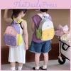Trendy Geometric Pattern Children's Backpack Breathable Canvas Fabric For Kids