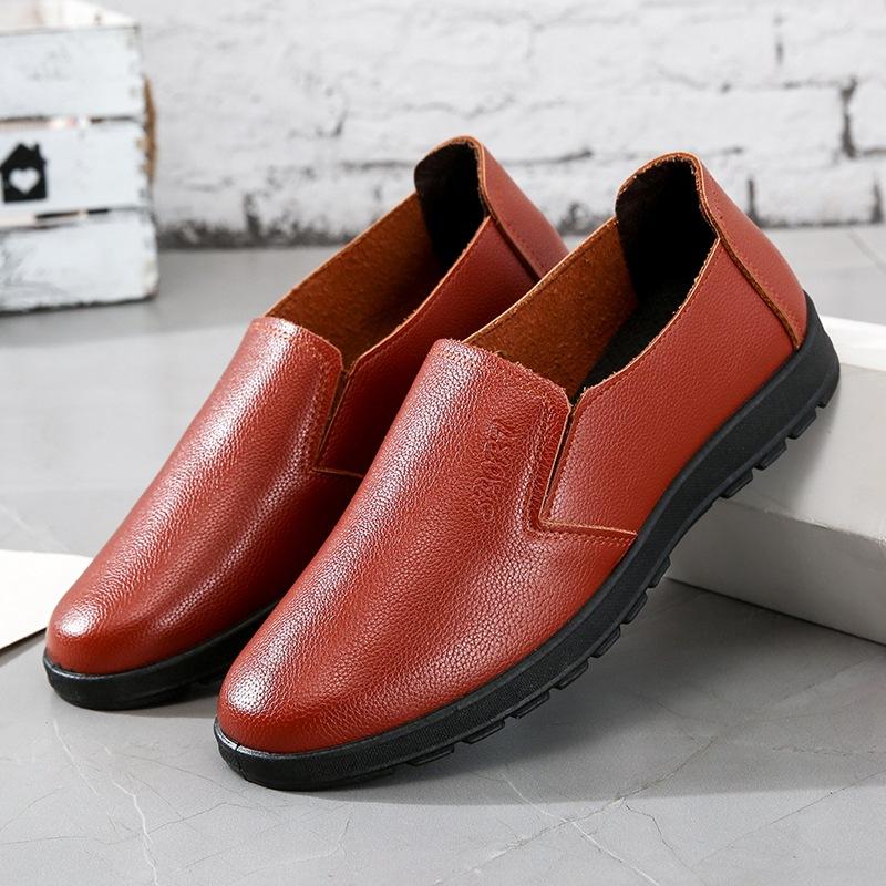 Spring and Autumn Youth British Casual Business Dress Leather Shoes Men's Shoes Wedding Shoes Inner Height Increase Single Shoes Work Shoes Waterproo