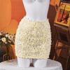 Autumn 2025 Slim Fit Low-Waist 3D Decorative Skirt for Women - European & American Style
