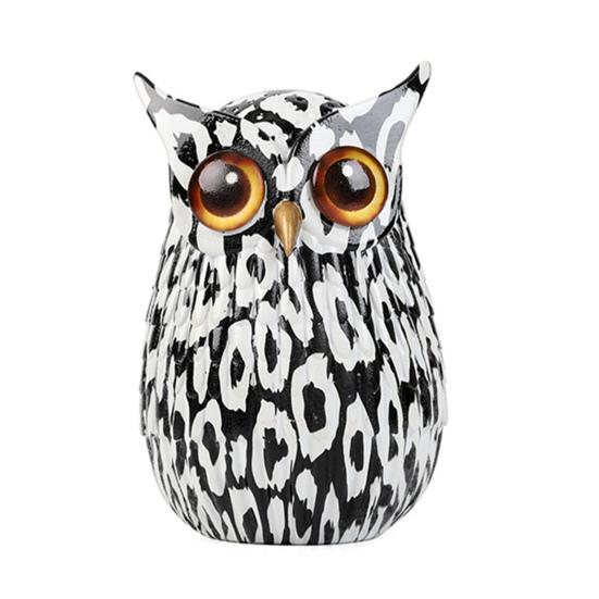 

Граффити Сова Фигурка Сова Украшение из Смолы Настольная Многоцветная Статуэтка Совы для Домашнего ТВ