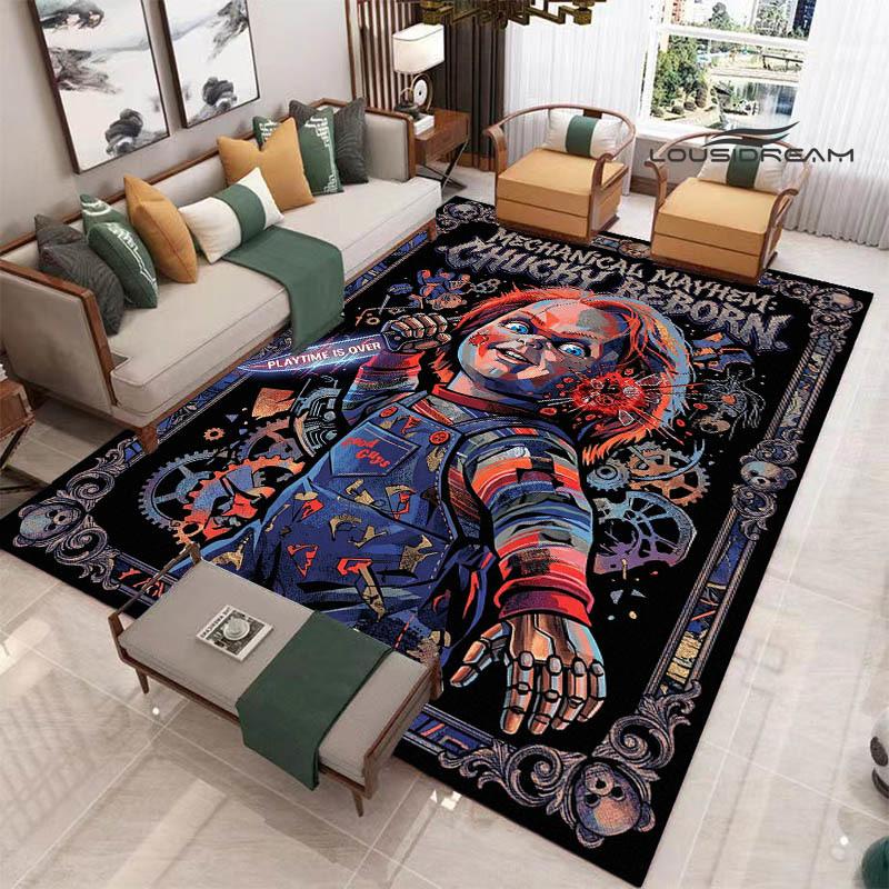 3D Cult of Chucky Printed Carpet Non-slip Carpet Outdoor Carpets Area Rug Home Decor Yoga Mat Rug for Bedroom Birthday Gift