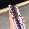 For Samsung Galaxy S25/S24 Magnetic Case Electroplated 2.0mm Acrylic TPU Phone Back Cover