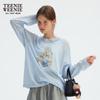 Teenie Weenie Women's Cotton Linen Blend Two-Piece Sweater Set