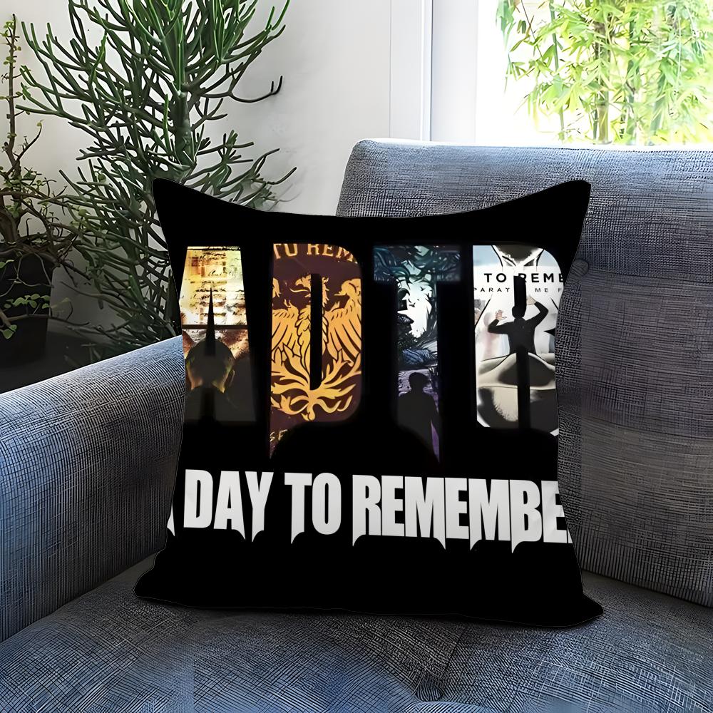 Hot Aa Day to Rememberful Cushion Cover Comfortable Reversible Pillow Cover Ideal for Car Sofa Bedroom Beyond