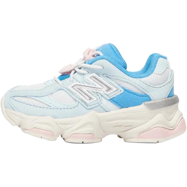 New Balance 9060 Toddler Blue/White/Pink Low Top First Walker Shoes IV9060AF 26
