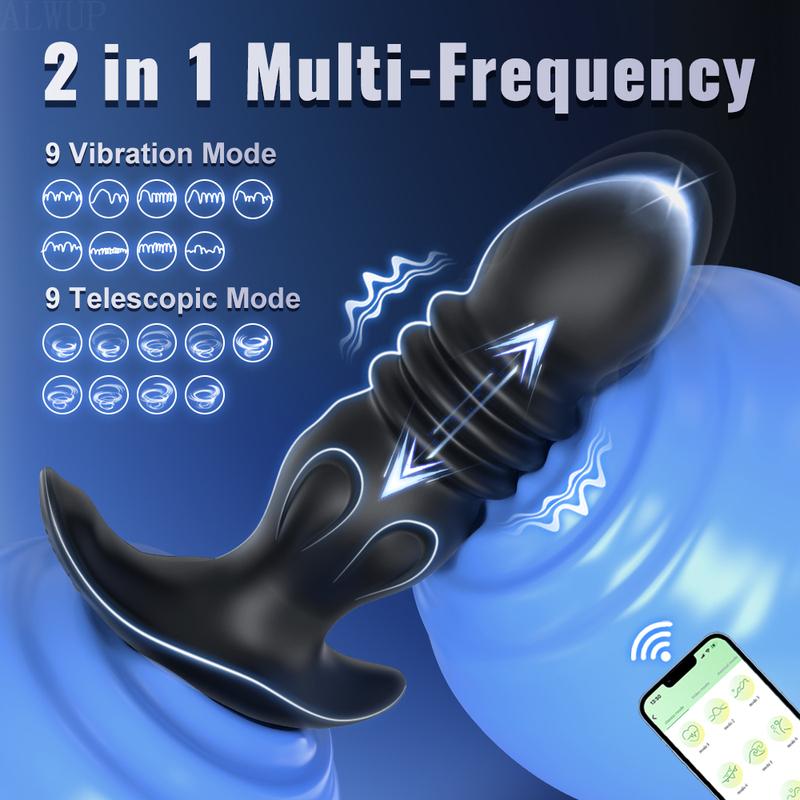 Anal Plug Vibrator Gay Massager Anal Toy Butt Plug Stimulator Masturbation Tools Penetration Anal Vagina Vibrator Men Women 18