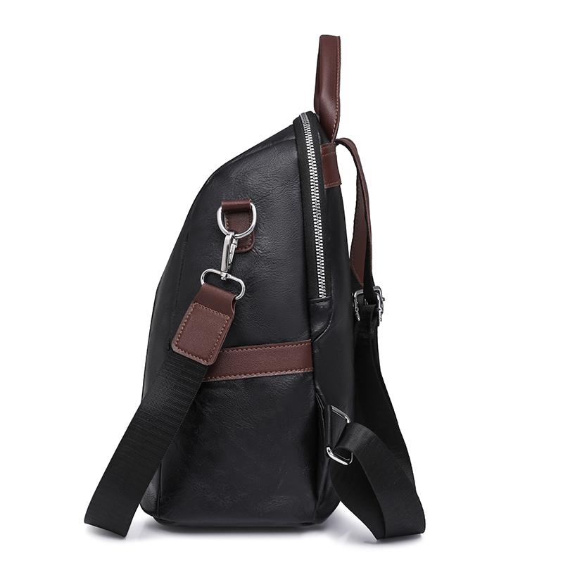 Damen-Rucksack aus weichem Leder, Retro-Rucksack mit großem Fassungsvermögen