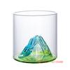 200ml Blue Japanese Crystal Glasses Whiskey Cup Fuji Mountain Water Glass Vodka Wine Cup Snifter Brandy Tumbler Milk Coffee Mug