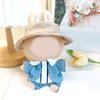 Doll Outfit Set Suspender and Hat For 15cm Figure Doll Soft Polyester Doll Overalls Matching Hat Doll Display Clothing