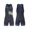 Canottiera da Lotta Libera con Stampa a Trasferimento Termico Uomo Donna Spandex Lycra Tuta Atletica a Compressione