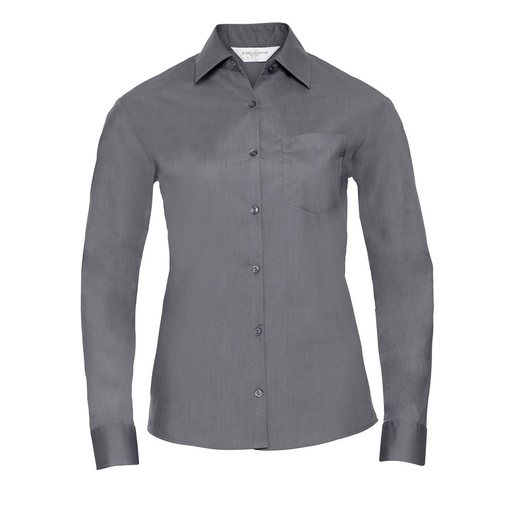 Russell Ladies/Womens Collection Long Sleeve Easy Care Oxford Shirt