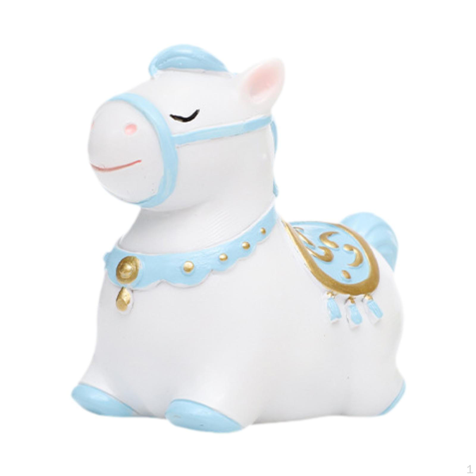 Коллекция фигурок лошадей для украшения, поделок, современных скульптур, из смолы для,