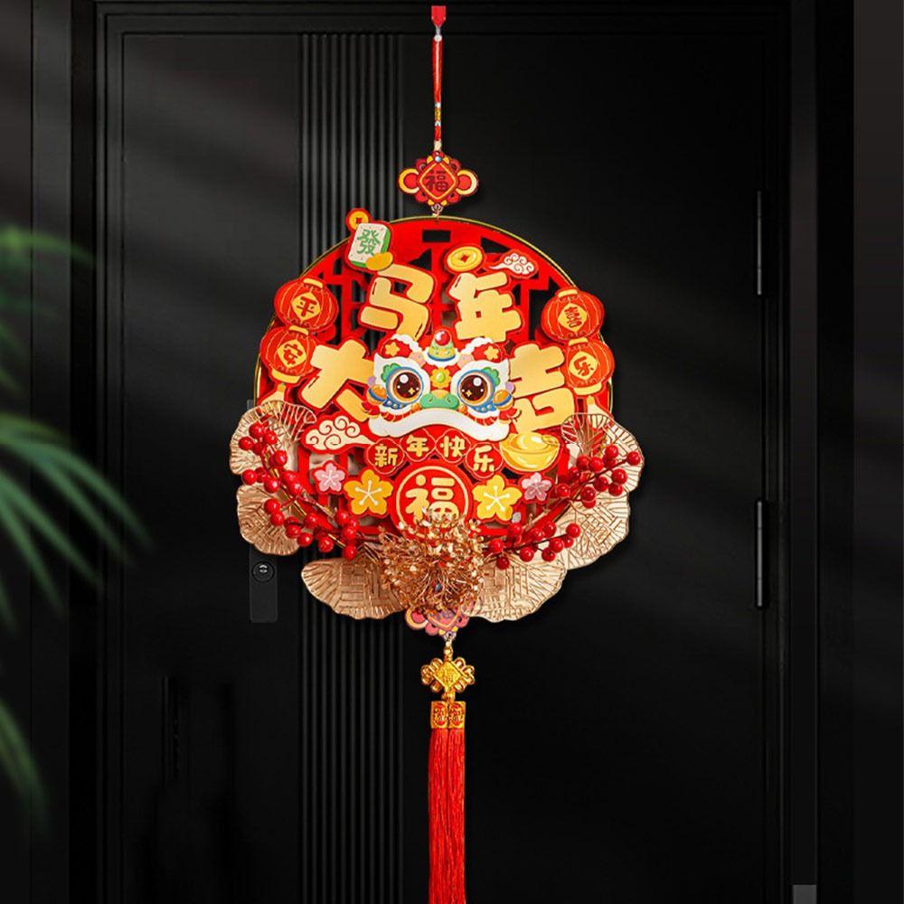 Red Fu Character Hanging Large Spring Festival Decorations Props Spring Festival Decoration Luck Entrance Door Ornament