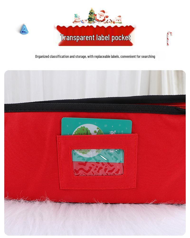Waterproof Large Capacity 600D Oxford Cloth Christmas Tree Holiday Storage Bag