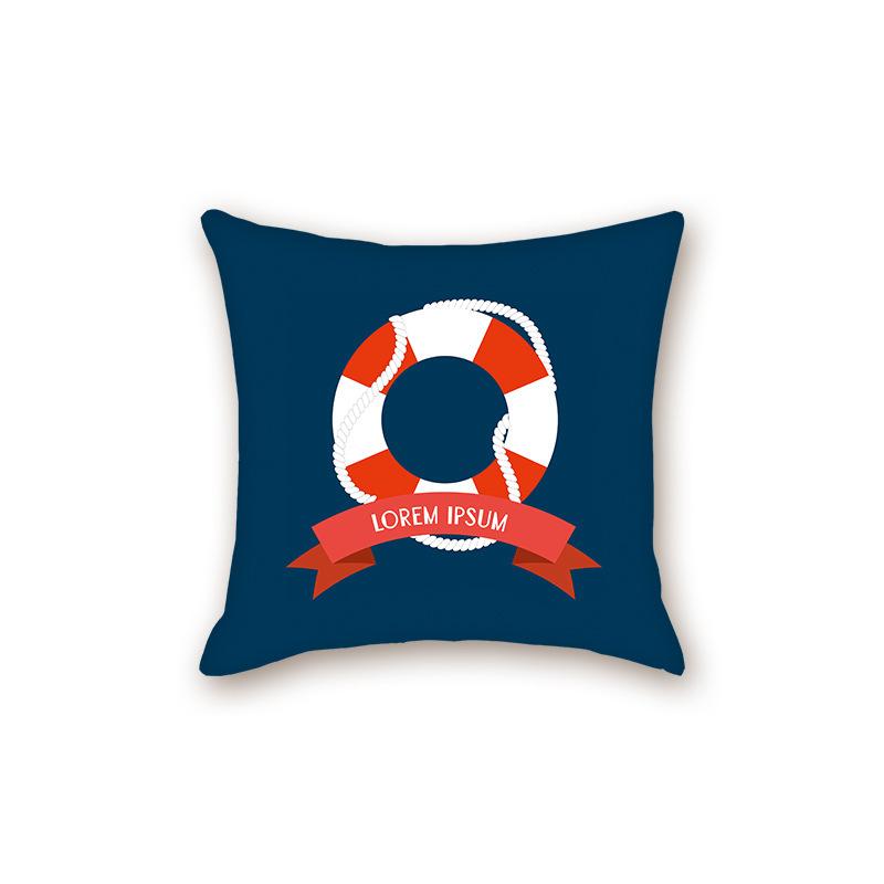 New Modern Simple Ocean Series Sofa Cushion Pillow Case Bedside Bedroom Backrest Pillow