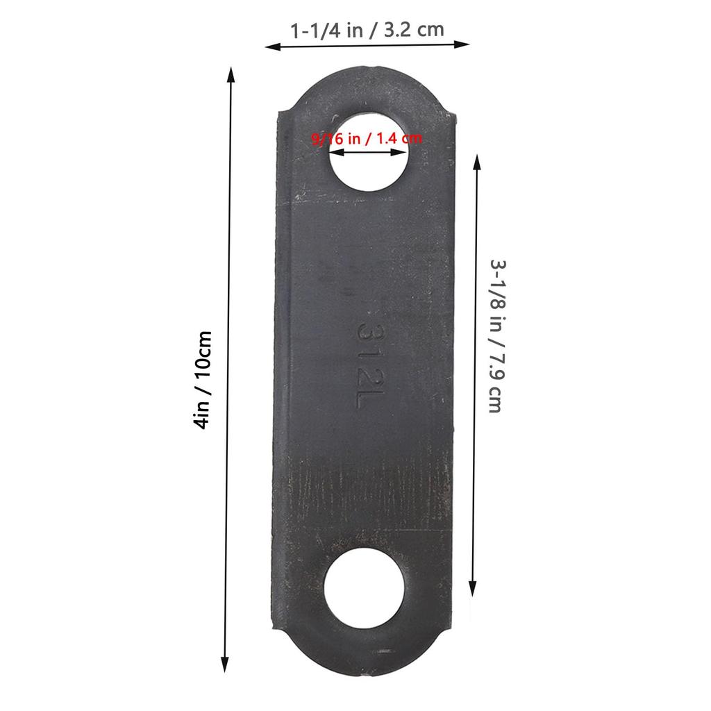 Heavy Duty Steel Link Double Eye for Trailer Spring Shackle Strap Leaf Springs - Reliable Towing Solution