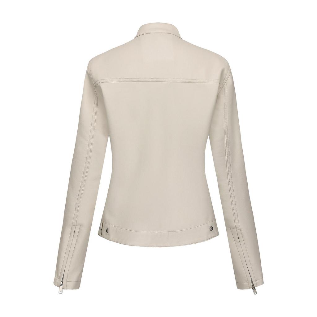 Women’s Leather Suede Jackets Faux Leather Fleece Lined Zip Up Motorcycle Coats Bomber Jacket Fashion Street Wear