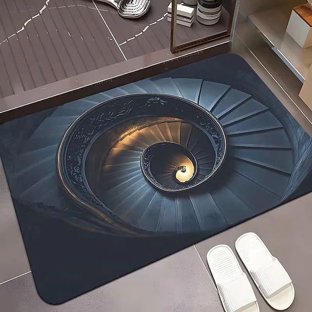 

Endless Abyss Stone Hole Printed Door Mat Vortex Deep Well 2D Printed Carpet Living Room Bedroom Entrance Decoration Floor Mat 40cm x 60cm