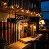 Bat Shaped Decorations Library Lantern, Mini Decorative Bookshelf Lamp, Spooky Pumpkin Ghost Hat Reading Nook Atmosphere Lights for Study LED