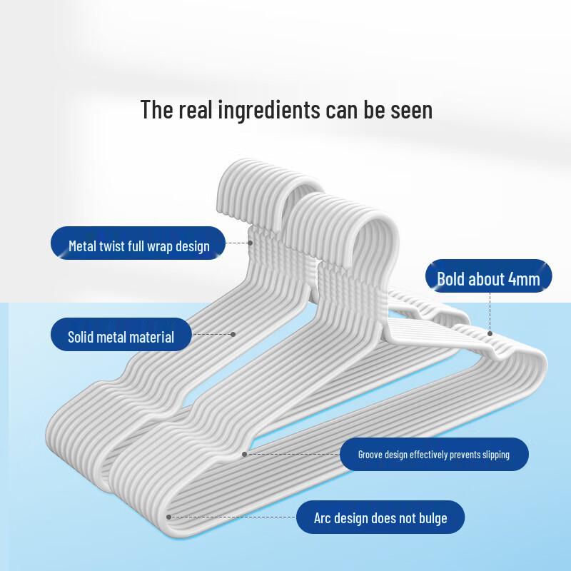 LYNN Thickened Non-slip Dip-Coated Clothes Hangers