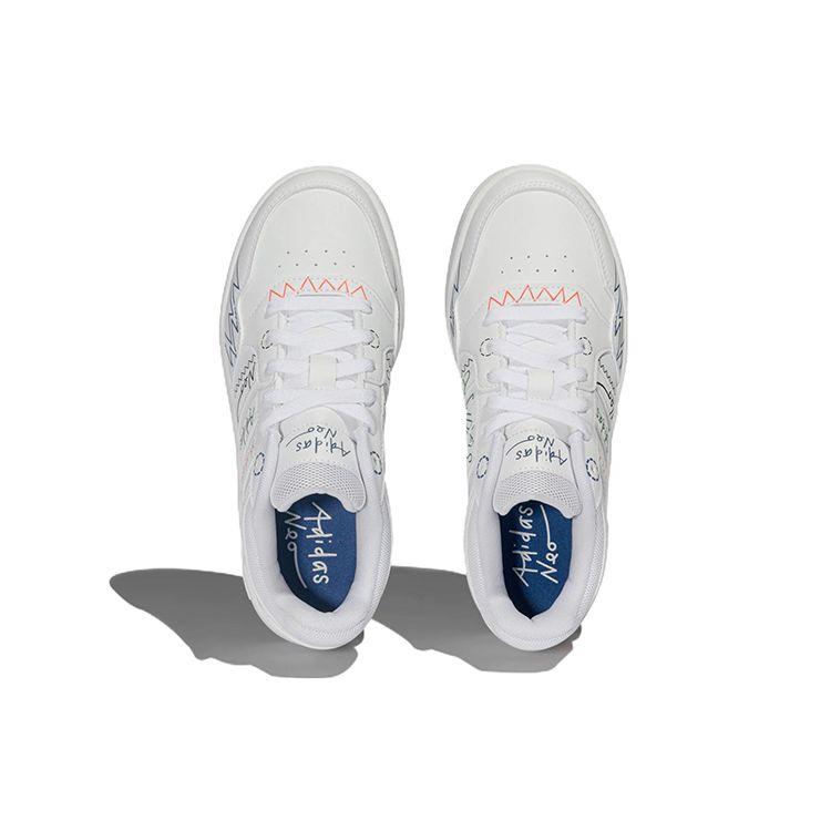 Adidas Neo Hoops 3.0 Lifestyle Non-Slip Durable Low-Top Skate Shoes Women Sneakers White HP3164