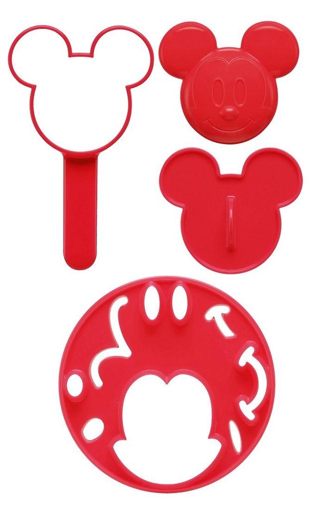 Skater 3D Rice Ball Mold Mickey Mouse Made in LKON1 Set, Disney, Japan,
