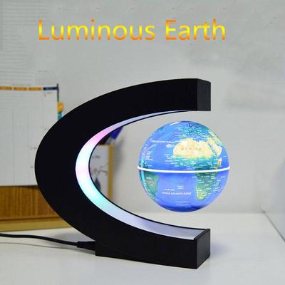 Magnetic Levitation Globe  Illuminated Novelty Desktop Office Decoration  Educational Ornaments Lighting Night Lamp Christmas Thanksgiving  Gift