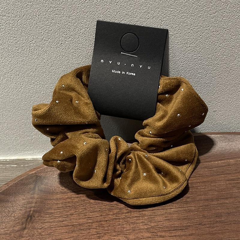 Fashion Women Girls Black Velvet Scrunchie Hair Scrunchies for Hair Elastic Hair Ties Classic Ponytail Free Shipping