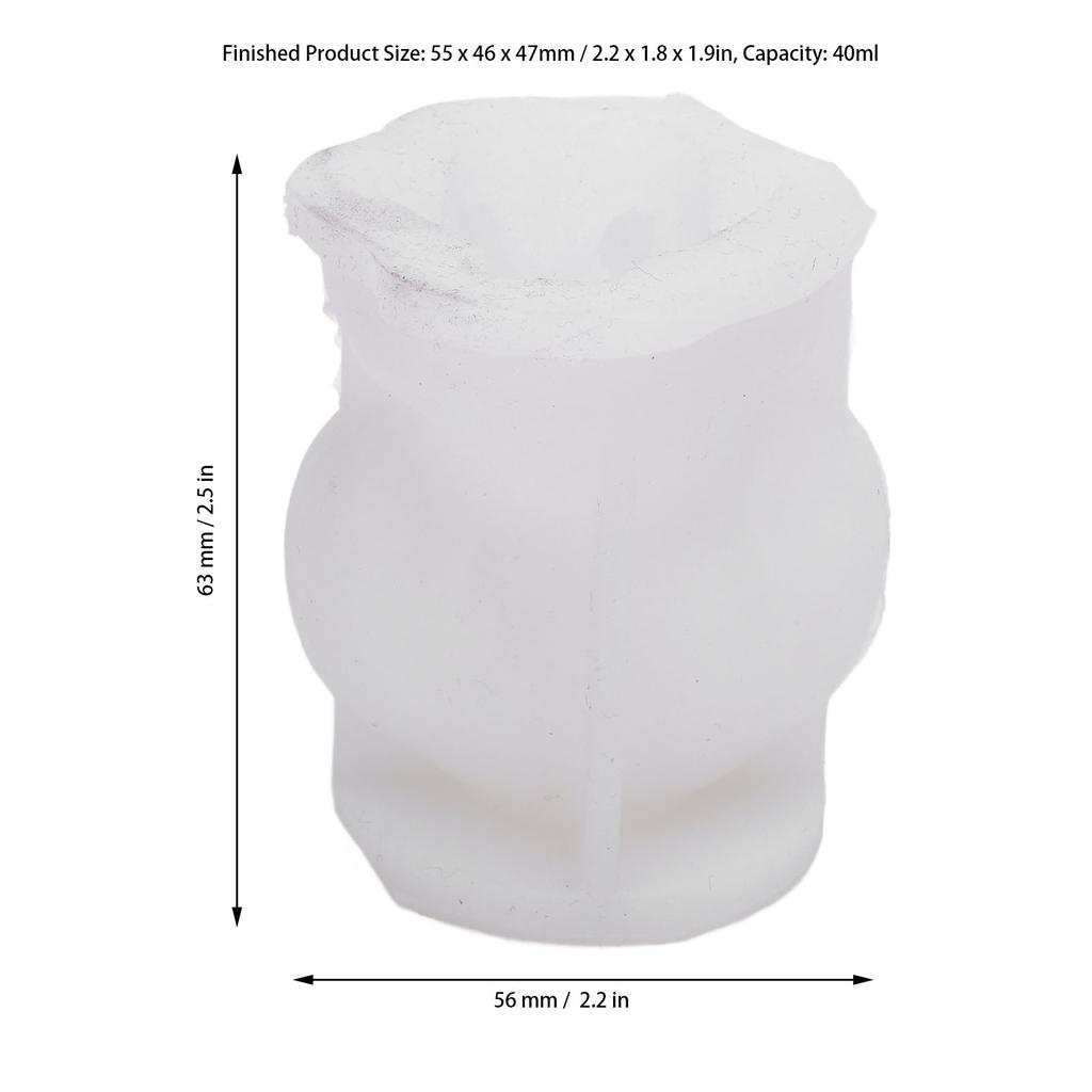 Silicone Ice Model Cartoon Appearance Easy Release Multifunctional DIY Silicone Candle Model for Candy Soap Chocolate Mini
