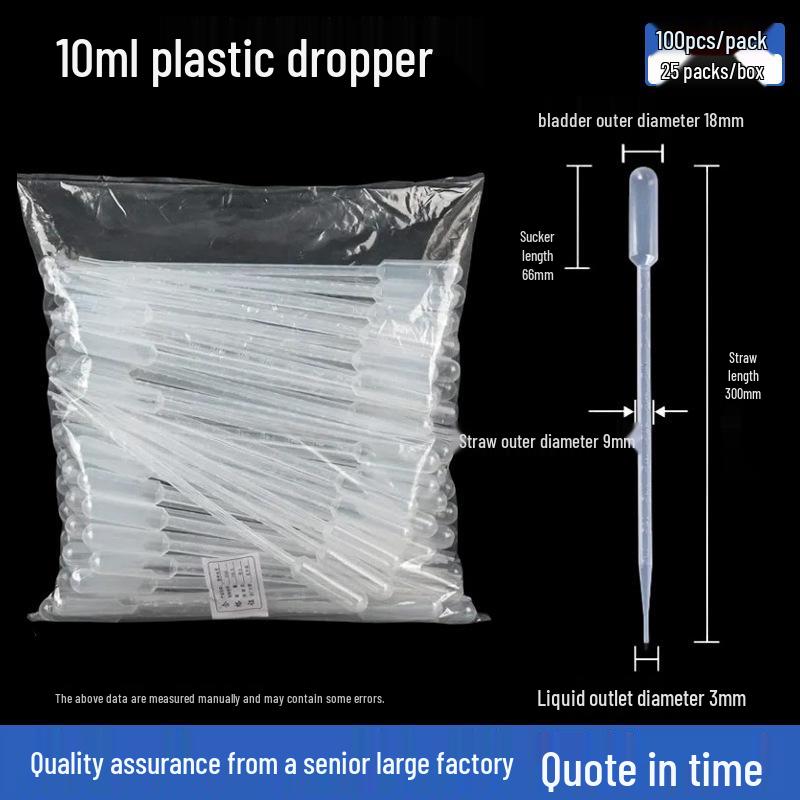 Plastik-Pasteurpipette mit Skala für chemische Experimente