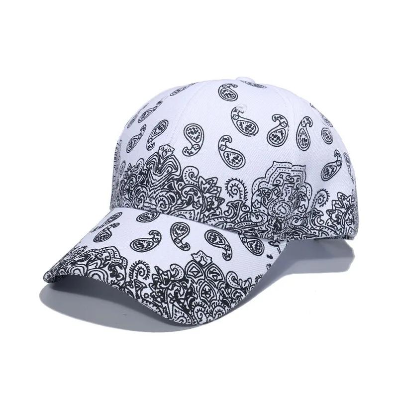 Spring Practical Curved-eared Cap for Men and Women Hot Selling Popular Black and White Cashew Nut Summer Baseball Cap