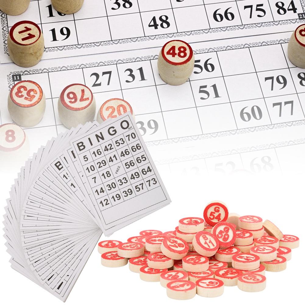 Number Chess Toy Wooden Desktop Family Number Chess Game with Card