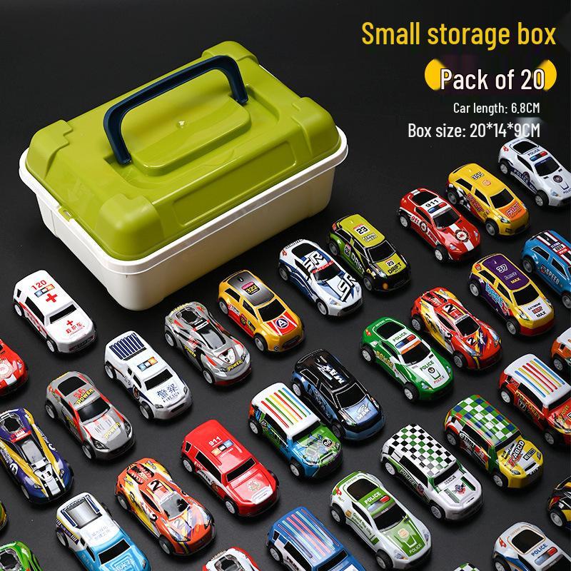 Children's Alloy Pull-Back Mini Racing Car Toy for Boys Ages 2-6